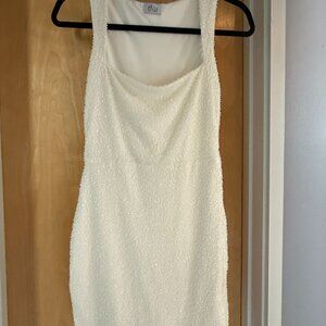 Oh Polly Alsace Embellished Square Neck Mini Dress